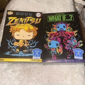 Funkpop Bundle T-shirt of Demon Slayer and Marvel Size XL